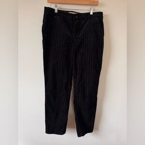 Democracy Velvet Striped Pants Black Size 12